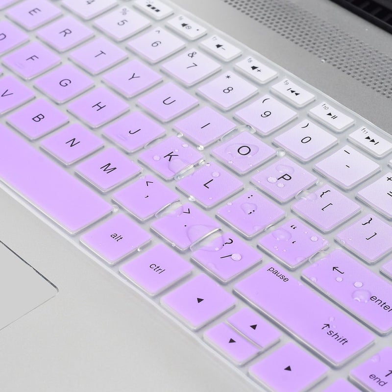 imComor Keyboard Cover for HP Laptop 15-db 15-dw 15-dy 15-da 15-ef 15-bs/bw 15-ef 15t 15z 15.6" 15-db0011dx 15-dy1043dx/dy1051wm 15-dw0037wm/dw1083wm 15-ef1001ds, HP 17-by/bs/ca 17.3 Keyboard Cover, Purple - Image 4